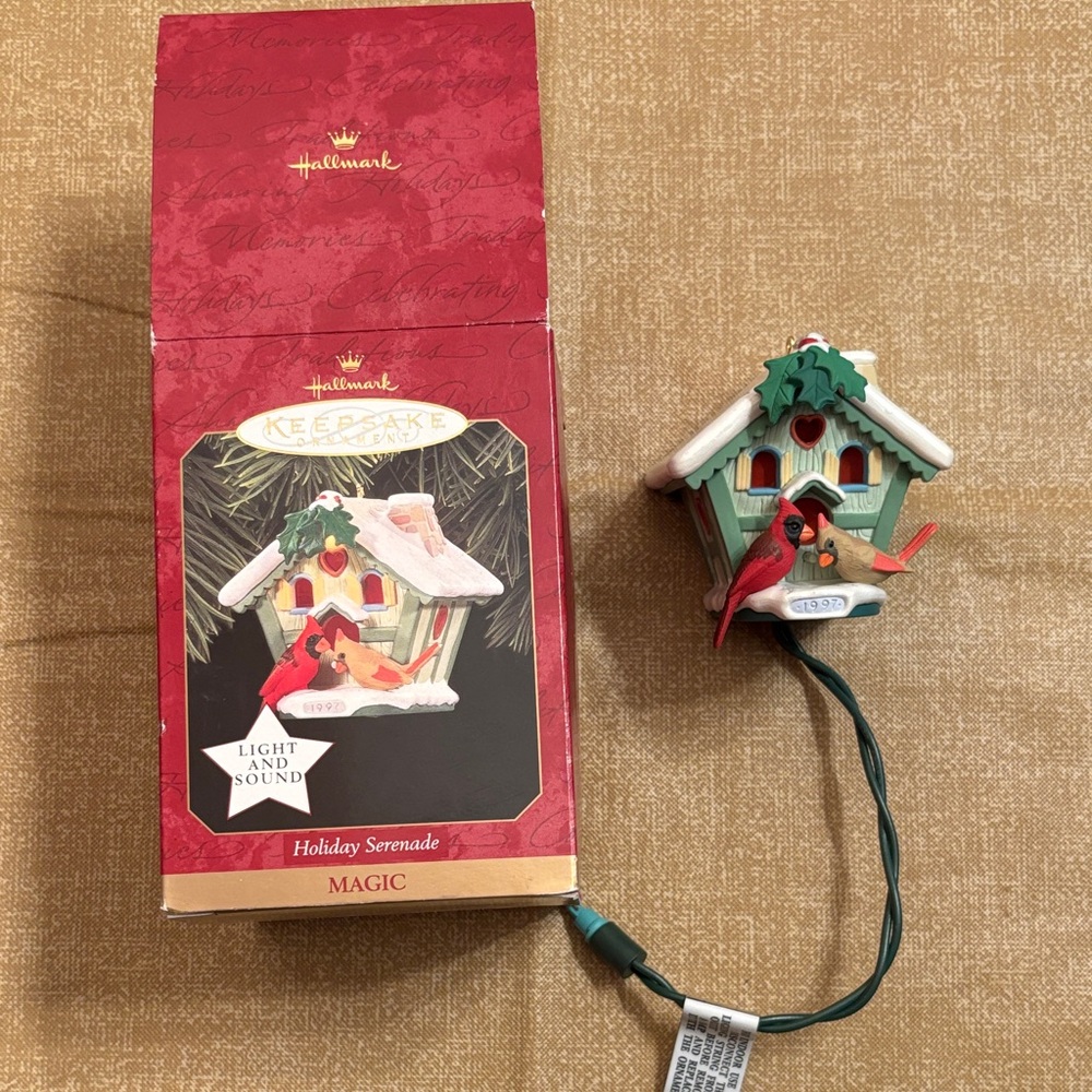 Hallmark Magic Birdhouse Ornament with Red and Green